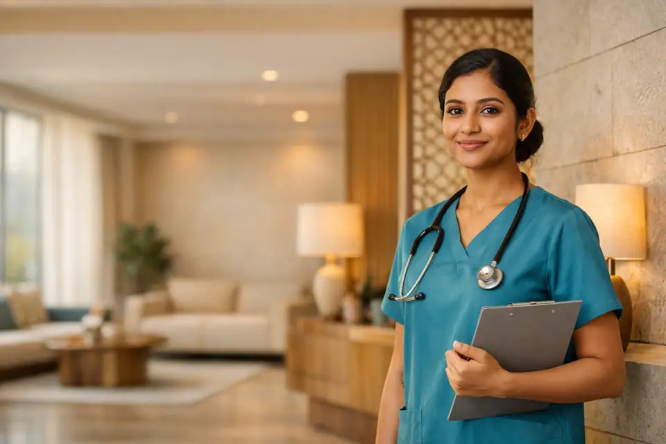 Qualified nurse from India preparing for Germany